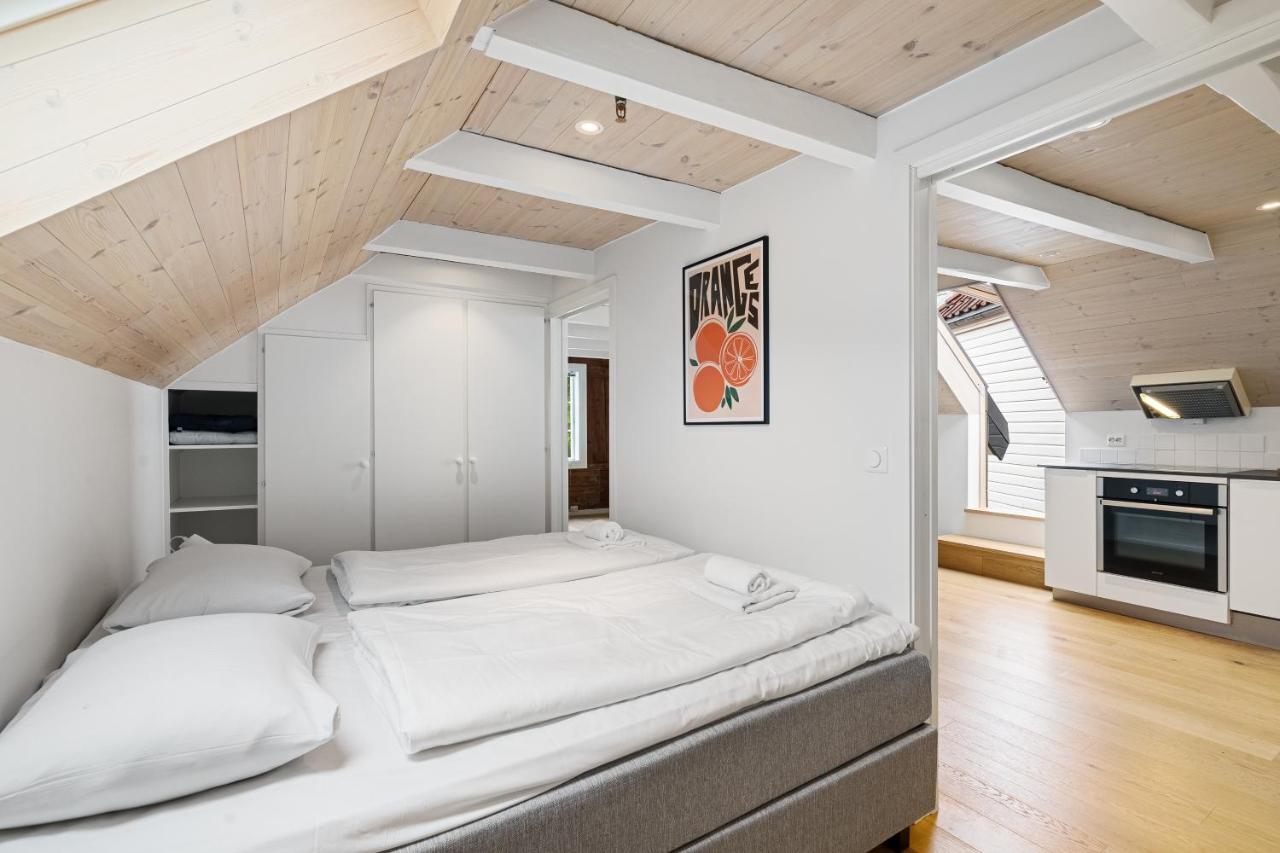 Charming Rooftop Apartment In Heart Of Stavanger Kültér fotó